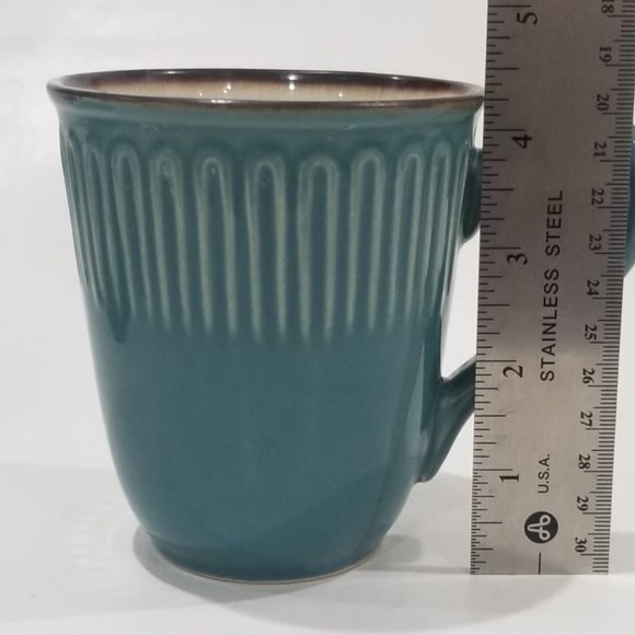 Fisher - Stoneware Mugs - Teal - 2 each - Picture 9 of 11
